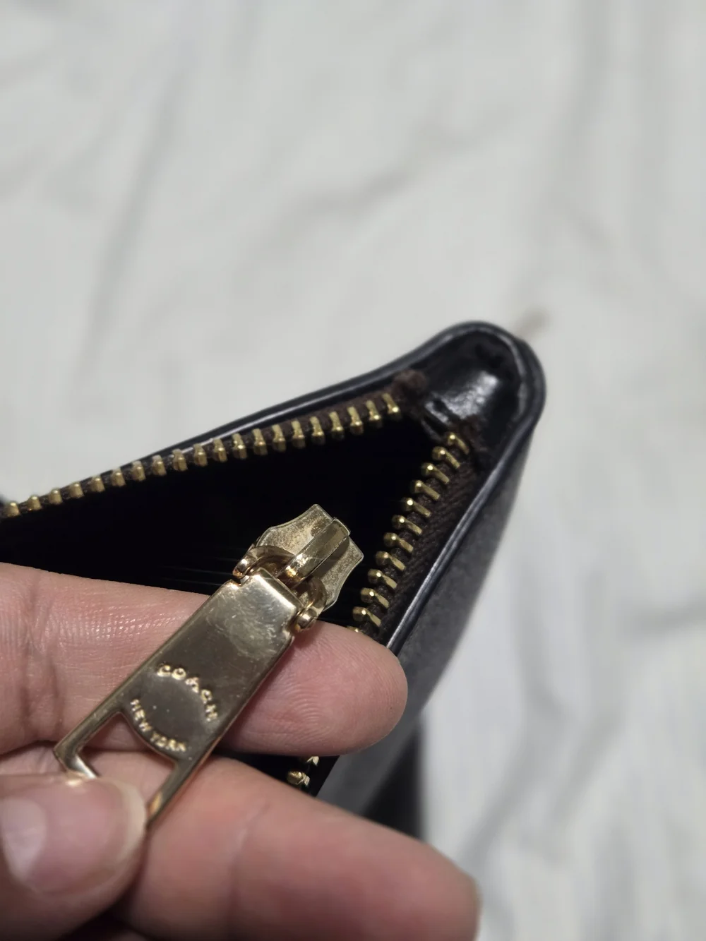 Coach Signature Brown Tote Bag with Black Straps - Picture 14 of 14